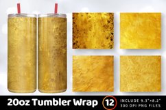 Luxury Yellow Tumbler Wrap, 20oz Skinny Tumbler Wraps Product Image 1