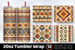 Aztec Fabric Tumbler Wrap, 20oz Skinny Tumbler Wraps Product Image 1