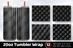 Black Diamond Tufted Crafted Tumbler Wrap, 20oz Skinny Tumbl Product Image 1