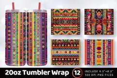 Peruvian Fabric Traditional Tumbler Wrap, 20oz Skinny Tumble Product Image 1