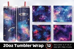Galaxy Tumbler Wrap, 20oz Skinny Tumbler Wraps Product Image 1