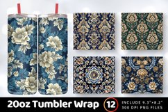 Jacquard Fabric Tumbler Wrap, 20oz Skinny Tumbler Wrap Product Image 1