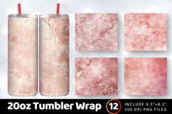Luxury Blush Tumbler Wrap, 20oz Skinny Tumbler Wraps Product Image 1