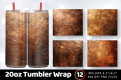 Luxury Copper Tumbler Wrap, 20oz Skinny Tumbler Wraps Product Image 1