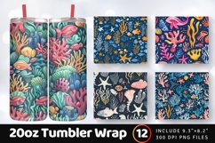 Under the Sea Tumbler Wrap, 20oz Skinny Tumbler Wraps Product Image 1