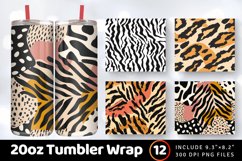 Animal Print Tumbler Wrap, 20oz Skinny Tumbler Wrap Product Image 1