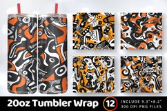Halloween cartoon style Tumbler Wrap, 20oz Skinny Tumbler Wr Product Image 1