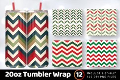 Minimalist Christmas Tumbler Wrap, 20oz Skinny Tumbler Wraps Product Image 1