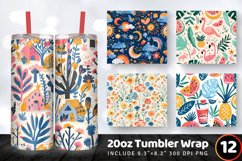Summer Wonderland Tumbler Wrap, 20oz Skinny Tumbler Wraps Product Image 1