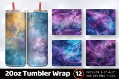 Fluorite Nebula Overlay Tumbler Wrap, 20oz Skinny Tumbler Wr Product Image 1
