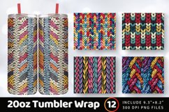 Knitting Stitch Tumbler Wrap, 20oz Skinny Tumbler Wrap Product Image 1
