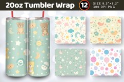Pastel Baby Tumbler Wraps, 20oz Skinny Tumbler Wrap Product Image 1