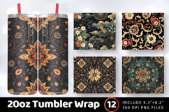 Eastern Enchantment Tumbler Wrap, 20oz Skinny Tumbler Wraps Product Image 1