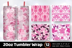 Pretty in Pink Tumbler Wrap, 20oz Skinny Tumbler Wraps Product Image 1