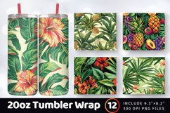Tropicana Tumbler Wrap, 20oz Skinny Tumbler Wraps Product Image 1