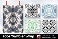 Airy Mandala Tumbler Wrap, 20oz Skinny Tumbler Wraps Product Image 1
