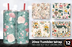 Cottage core Dreams Tumbler Wrap, 20oz Skinny Tumbler Wrap Product Image 1