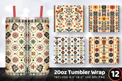 Romanian Folk Art Tumbler Wrap, 20oz Skinny Tumbler Wraps Product Image 1