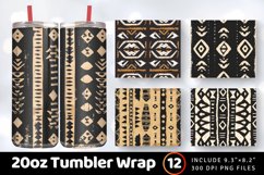 Mud Cloth Simple Tumbler Wrap, 20oz Skinny Tumbler Wrap Product Image 1