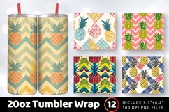Pineapple Tumbler Wrap, 20oz Skinny Tumbler Wraps Product Image 1