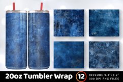 Luxury Indigo Tumbler Wrap, 20oz Skinny Tumbler Wraps Product Image 1
