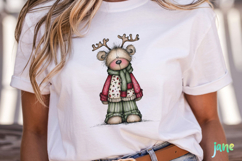 Whimsical Christmas Bears Clipart Product Image 5