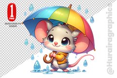 Cute Mouse Clipart - PNG File Product Image 1