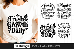 Fresh Growth Daily Floral SVG PNG Product Image 1