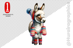 Cute Donkey Clipart - PNG File Product Image 1
