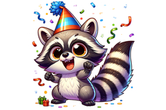 Cute Raccon Clipart - PNG File Product Image 2