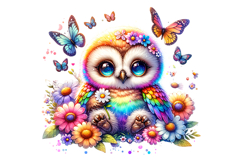 Cute Owl Clipart - PNG File Product Image 2