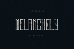 Melancholy Futuristic Display Serif Font Product Image 1