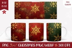 Christmas Mug Template, Winter Mug Sublimation Design Product Image 1