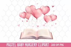 Pastel Baby Nursery Clipart, Baby Nursery Clipart Product Image 1
