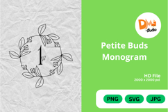 Petite Buds Monogram Product Image 1