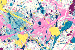 Colorful Paint Splatter Abstract Expressionist Background Product Image 1