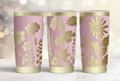 20oz Tumbler laser svg Floral wrap| Wildflowers pattern Product Image 2