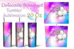 Delicate Bouquet Tumbler Sublimation 20 Oz Product Image 1