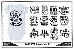 Baby Svg Bundle, Newborn Svg, Funny Baby Svg Product Image 1