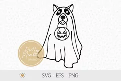 Dog Ghost svg, Halloween dog svg, Halloween png, Cut file Product Image 1