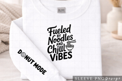 Fueled by Noodles and Chill Vibes Funny Food PNG Design Product Image 2
