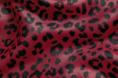 Red Leopard Print Fabric Texture Pattern Background Product Image 1