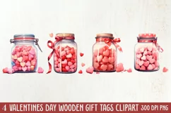Valentines Day Dessert Clipart, Valentines Day PNG Product Image 1