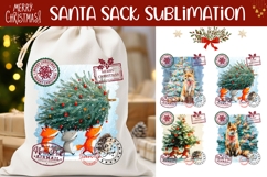 Christmas Animals Santa Sack, Winter Santa Sack Designs Product Image 1
