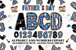 Father’s Day Alphabet clipart, father’s day letters doodle Product Image 1