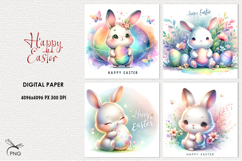 Easter digital paper, background clipart Product Image 1