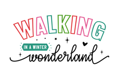 Walking In Winter Wonderland Svg Design Product Image 1