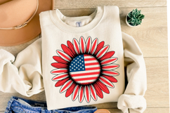 USA Sunflower Svg Design | Svg Cut Files | Shirt Svg Product Image 2