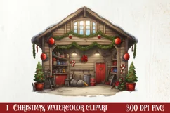 Christmas Farm Animals Clipart, Christmas PNG Product Image 2