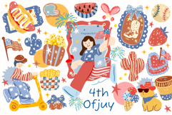 4th of July Clipart Bundle, Independence Day Design Product Image 1